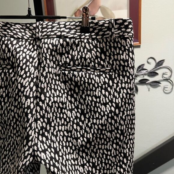 Banana Republic Monochrome Patterned Trousers Lined Inseam 30”. #DP340 - Picture 7 of 9